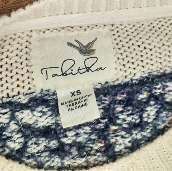 Anthropologie Tabitha Eyelash Striped Pullover/Sweater - Picture 5 of 9